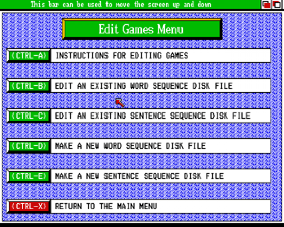 Words and Numbers Screenshot 8 (Amiga 500)