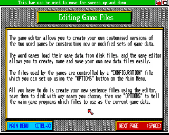 Words and Numbers Screenshot 9 (Amiga 500)