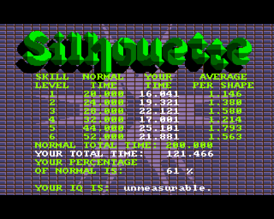 Silhouette Screenshot 7 (Amiga 500)