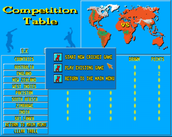 ITS Cricket: International Test Series Screenshot 6 (Amiga 500)