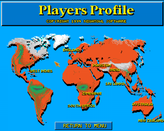 ITS Cricket: International Test Series (1995 Edition) Screenshot 10 (Amiga 500)