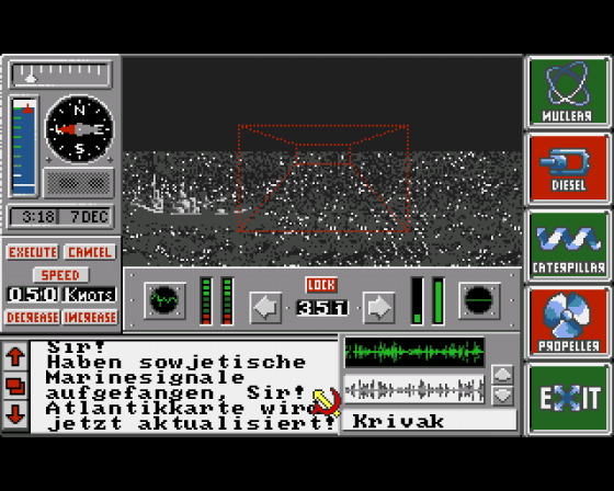Jagd auf Roter Oktober Screenshot 5 (Amiga 500)
