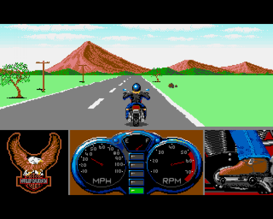 Harley Davidson Screenshot 5 (Amiga 500)