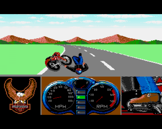 Harley Davidson Screenshot 6 (Amiga 500)