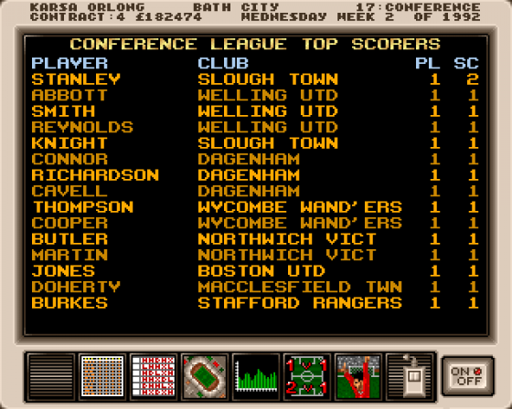 Premier Manager Screenshot 19 (Amiga 500)