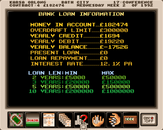 Premier Manager Screenshot 23 (Amiga 500)