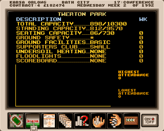 Premier Manager Screenshot 27 (Amiga 500)