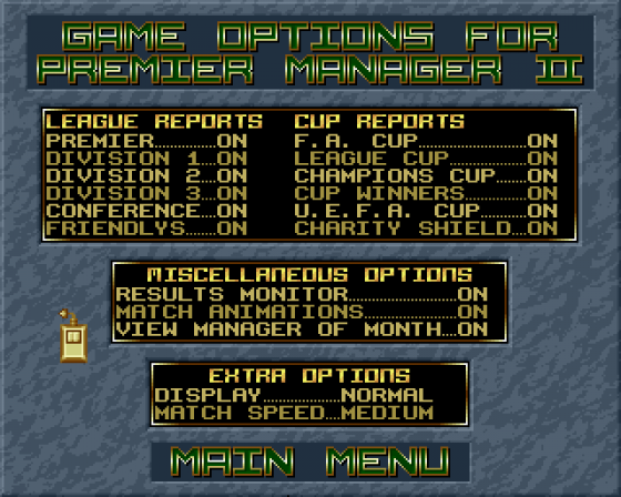 Premier Manager II Screenshot 9 (Amiga 500)