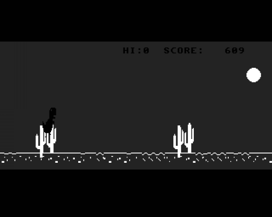 Dino Runner Screenshot 5 (Amiga 500)