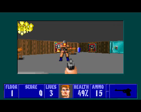 Wolfenstein 3D Screenshot 6 (Amiga 500)