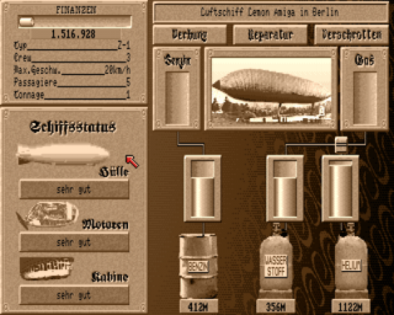 Zeppelin: Giants of the Sky Screenshot 6 (Amiga 500)