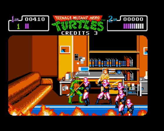 Teenage Mutant Hero Turtles Screenshot 6 (Amiga 500)