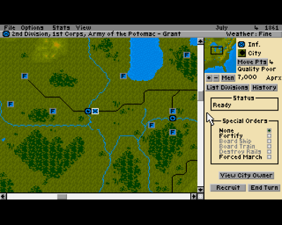 The Blue And The Gray Screenshot 6 (Amiga 500)