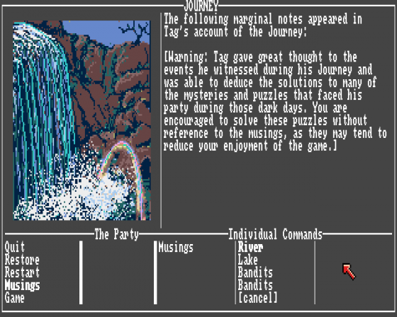 Journey: The Quest Begins Screenshot 12 (Amiga 500)
