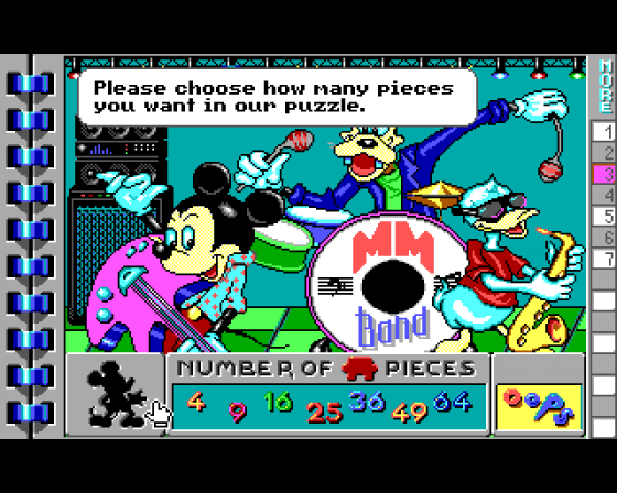 Mickey's Jigsaw Puzzles Screenshot 6 (Amiga 500)