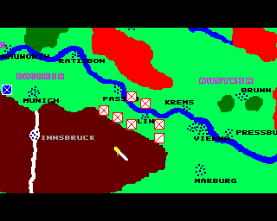 Napoleon I: The Campaigns 1805-1814 Screenshot 5 (Amiga 500)