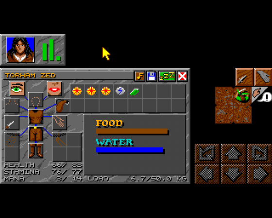 Dungeon Master II: The Legend of Skullkeep Screenshot 6 (Amiga 500)