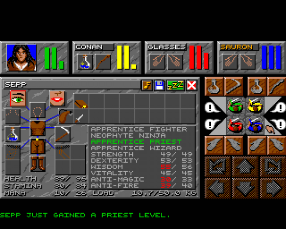 Dungeon Master II: The Legend of Skullkeep Screenshot 17 (Amiga 500)
