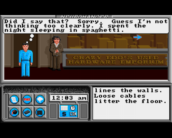 Neuromancer Screenshot 6 (Amiga 500)