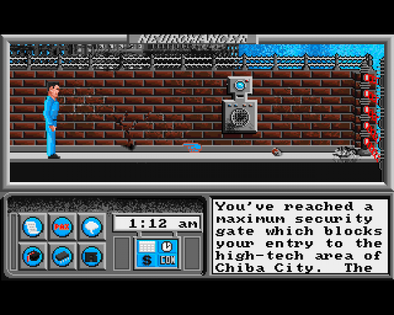 Neuromancer Screenshot 11 (Amiga 500)