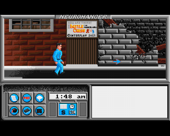 Neuromancer Screenshot 13 (Amiga 500)