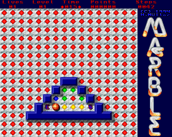 Marble Screenshot 1 (Amiga 500)