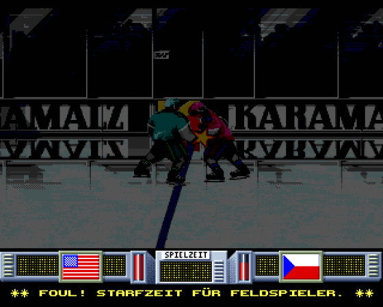 Karamalz Cup Eis Hockey Screenshot 18 (Amiga 500)