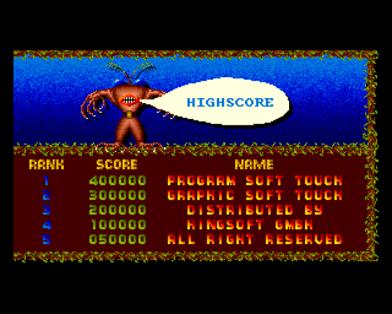 Evolution Cryser Screenshot 7 (Amiga 500)