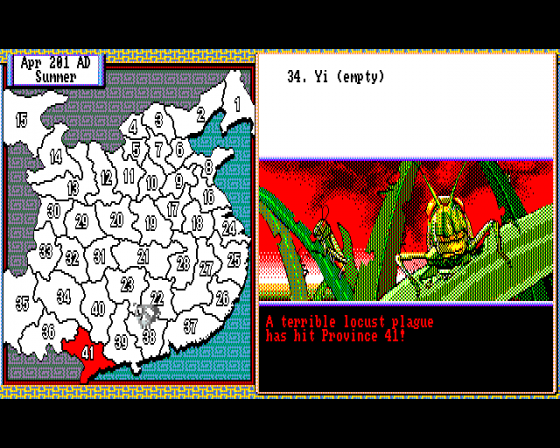 Romance Of The Three Kingdoms II Screenshot 12 (Amiga 500)