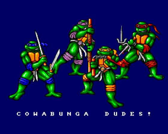 Teenage Mutant Hero Turtles Screenshot 9 (Amiga 500)