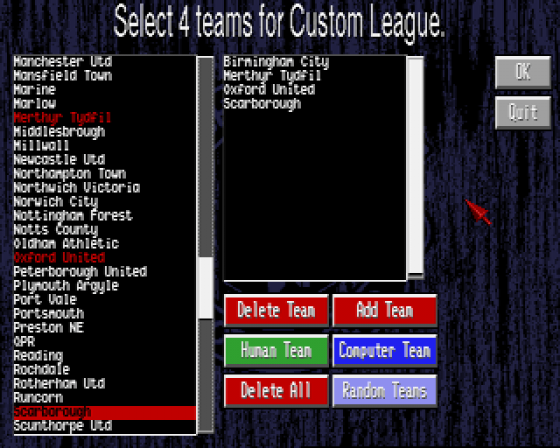 Manchester United: Premier League Champions Screenshot 5 (Amiga 500)