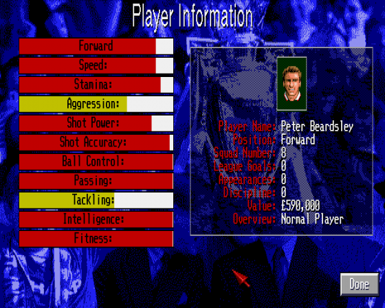 Manchester United: The Double Screenshot 9 (Amiga 500)