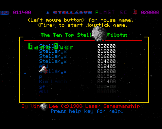 Stellaryx Screenshot 9 (Amiga 500)