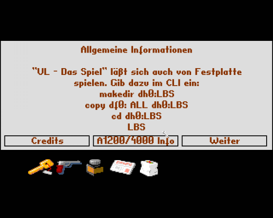 VL: Das Spiel Screenshot 15 (Amiga 500)