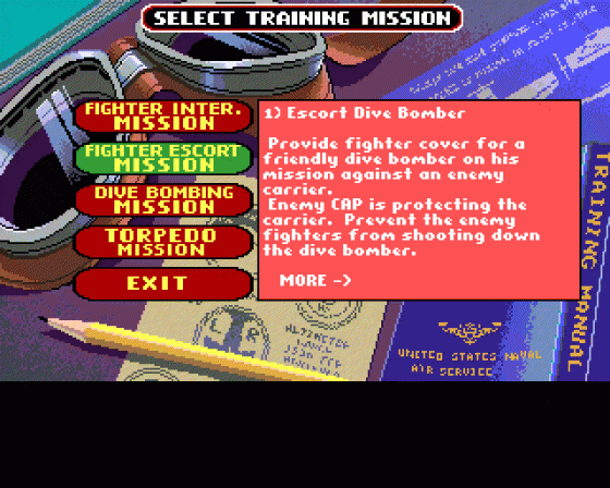 Battlehawks 1942 Screenshot 23 (Amiga 500)