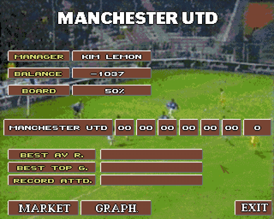 Euro League Manager Screenshot 7 (Amiga 500)