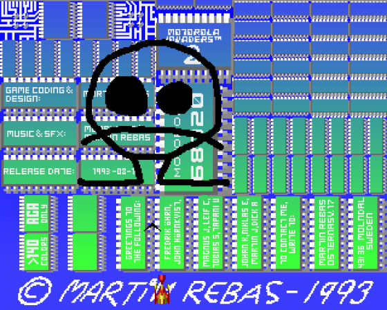 Motorola Invaders 2 Screenshot 8 (Amiga 500)