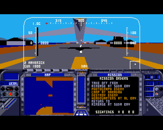 F-19 Stealth Fighter Screenshot 11 (Amiga 500)