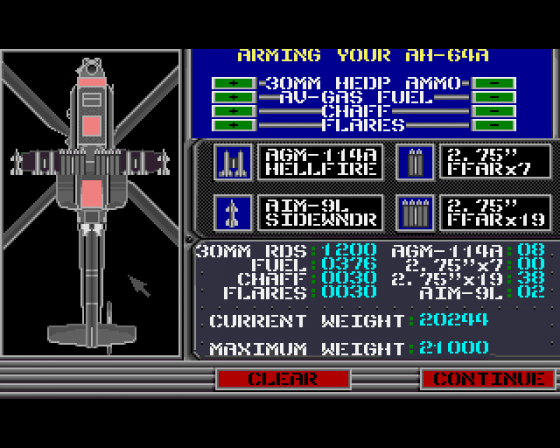 Gunship Screenshot 5 (Amiga 500)