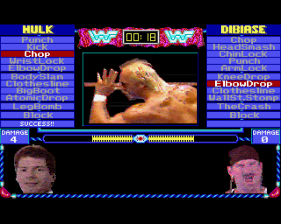 MicroLeague Wrestling Screenshot 8 (Amiga 500)