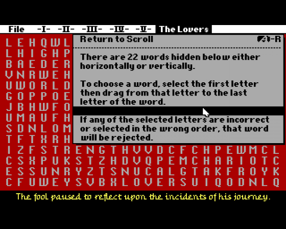 The Fool's Errand Screenshot 23 (Amiga 500)