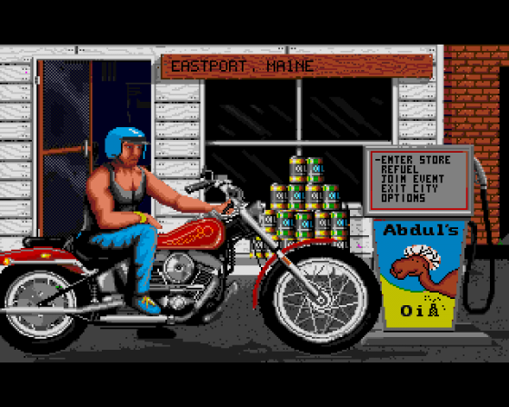 Harley-Davidson: The Road To Sturgis Screenshot 5 (Amiga 500)