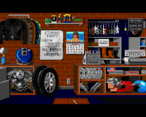 Harley-Davidson: The Road To Sturgis Screenshot 6 (Amiga 500)
