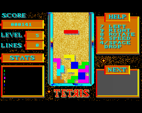 Tetris Screenshot 1 (Amiga 500)
