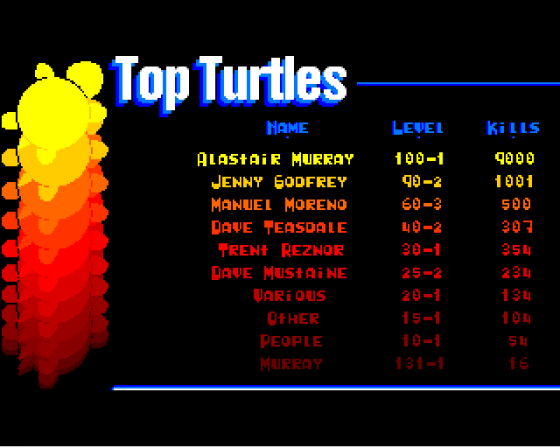 Turtleminator, The: Special Turtle Commando Screenshot 10 (Amiga 500)