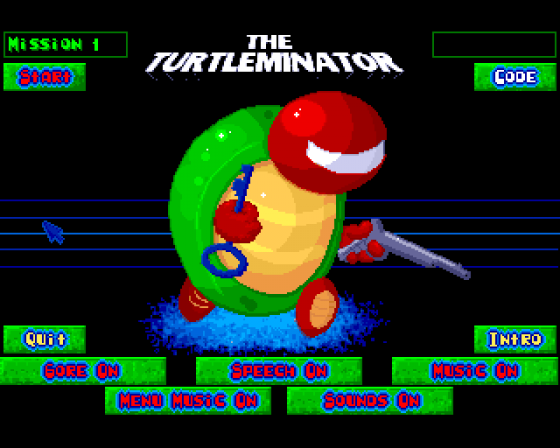 Turtleminator, The: Special Turtle Commando Screenshot 11 (Amiga 500)