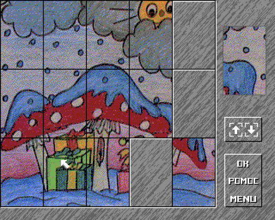 Ami Puzzle: Wersja Swiateczna Screenshot 5 (Amiga 500)