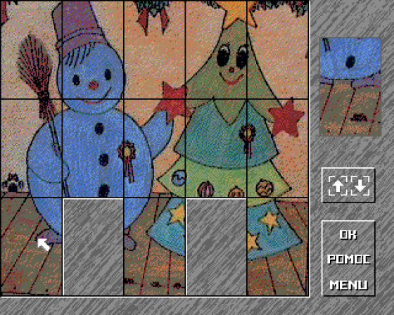 Ami Puzzle: Wersja Swiateczna Screenshot 18 (Amiga 500)