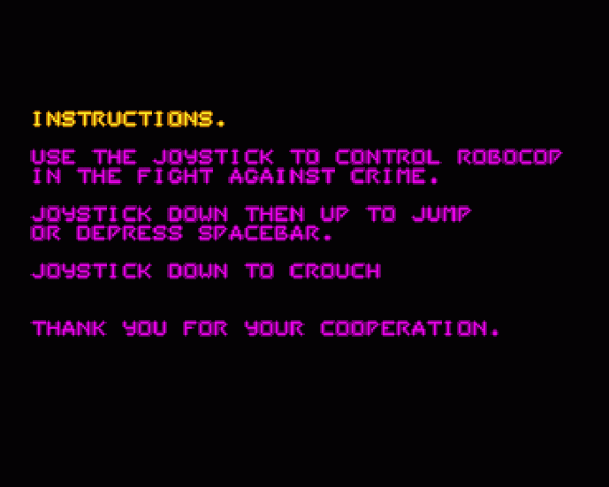 Robocop Screenshot 20 (Amiga 500)