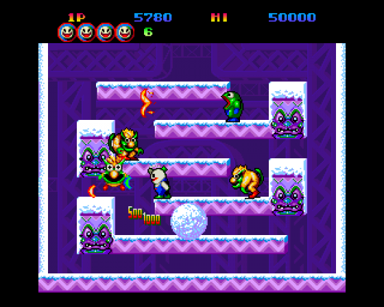 Snow Bros. Screenshot 6 (Amiga 500)